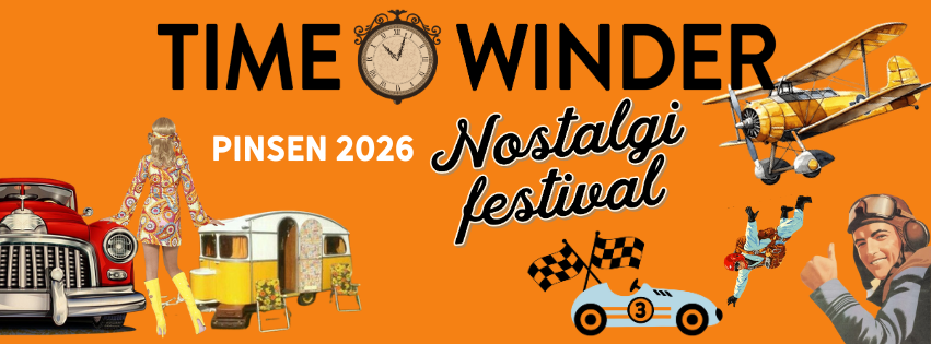 TimeWinder Nostalgifestival 2026 i Pinsen – Fly, Biler & Musik